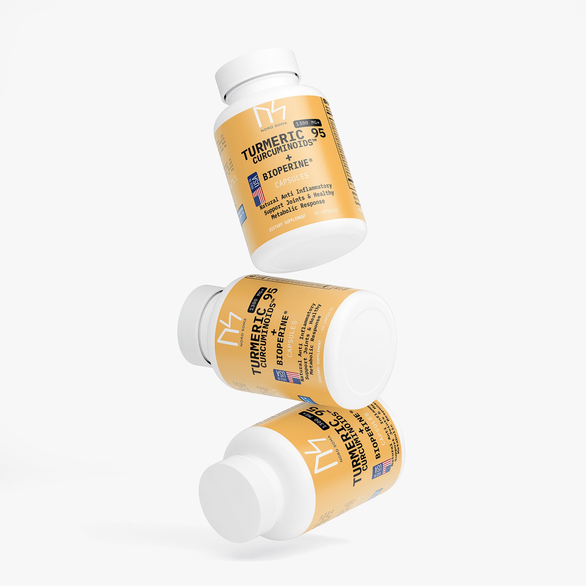 Nordsoma Turmeric 95 Curcuminoids™ + BioPerine® (Black Pepper Extract) 1300 Mg