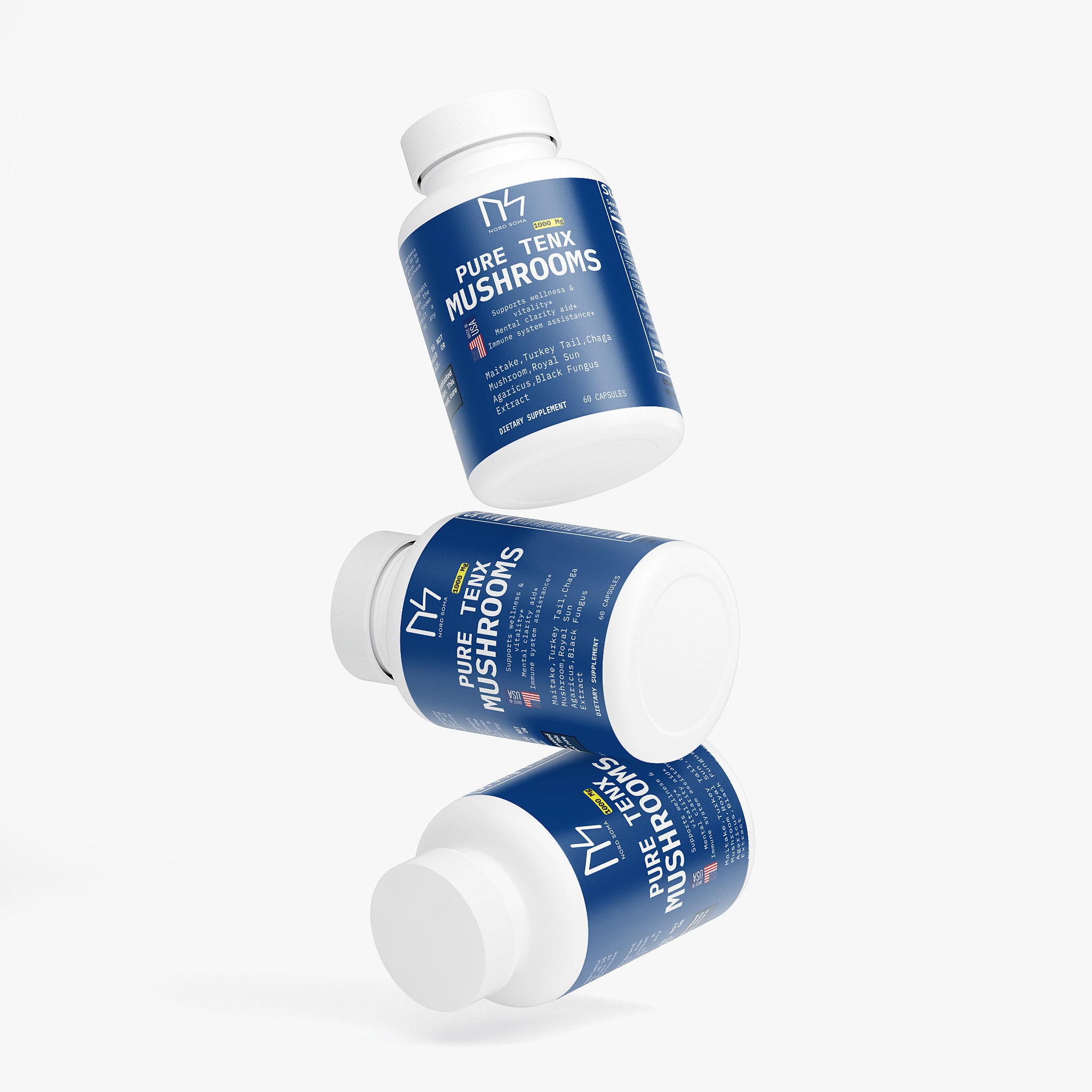 PureTenX Mushrooms 1000mg