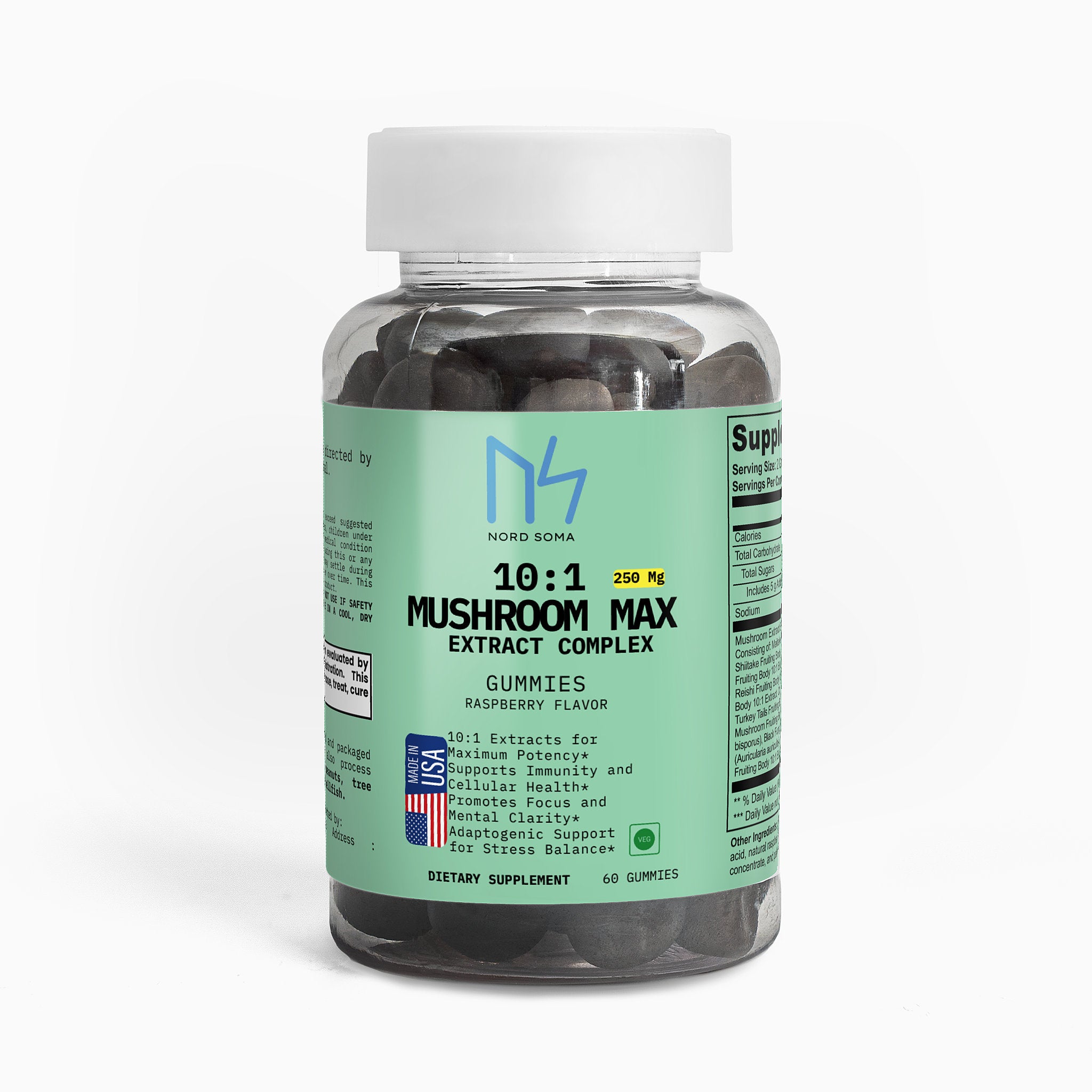10: 1 Mushroom Max  Extract Complex 250 Mg
