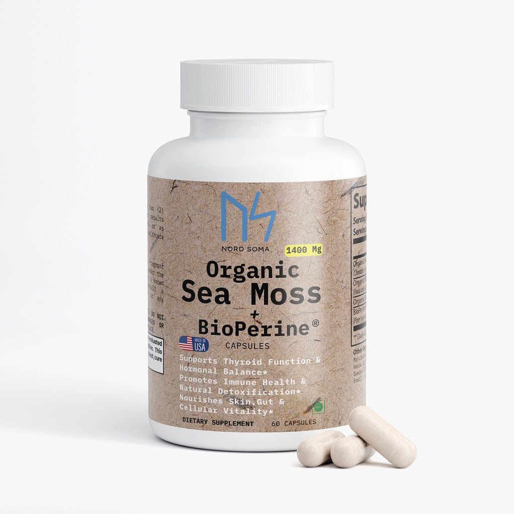 Organic Sea Moss + BioPerine® 1400Mg Thyroid • Immunity • Skin Health