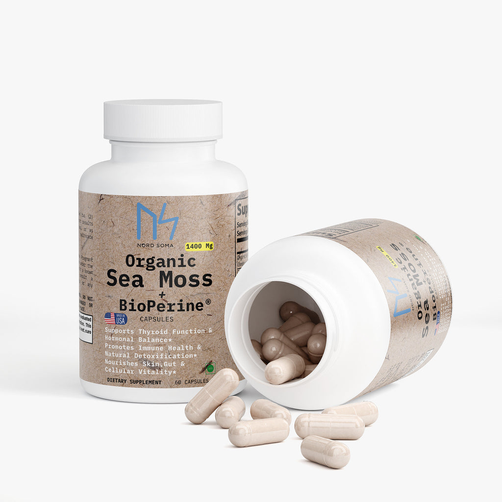 Organic Sea Moss + BioPerine® 1400Mg Thyroid • Immunity • Skin Health
