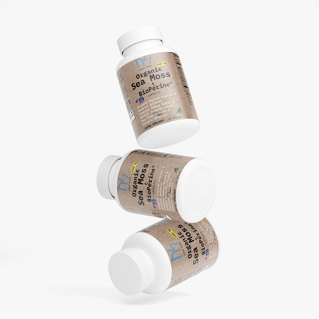 Organic Sea Moss + BioPerine® 1400Mg Thyroid • Immunity • Skin Health