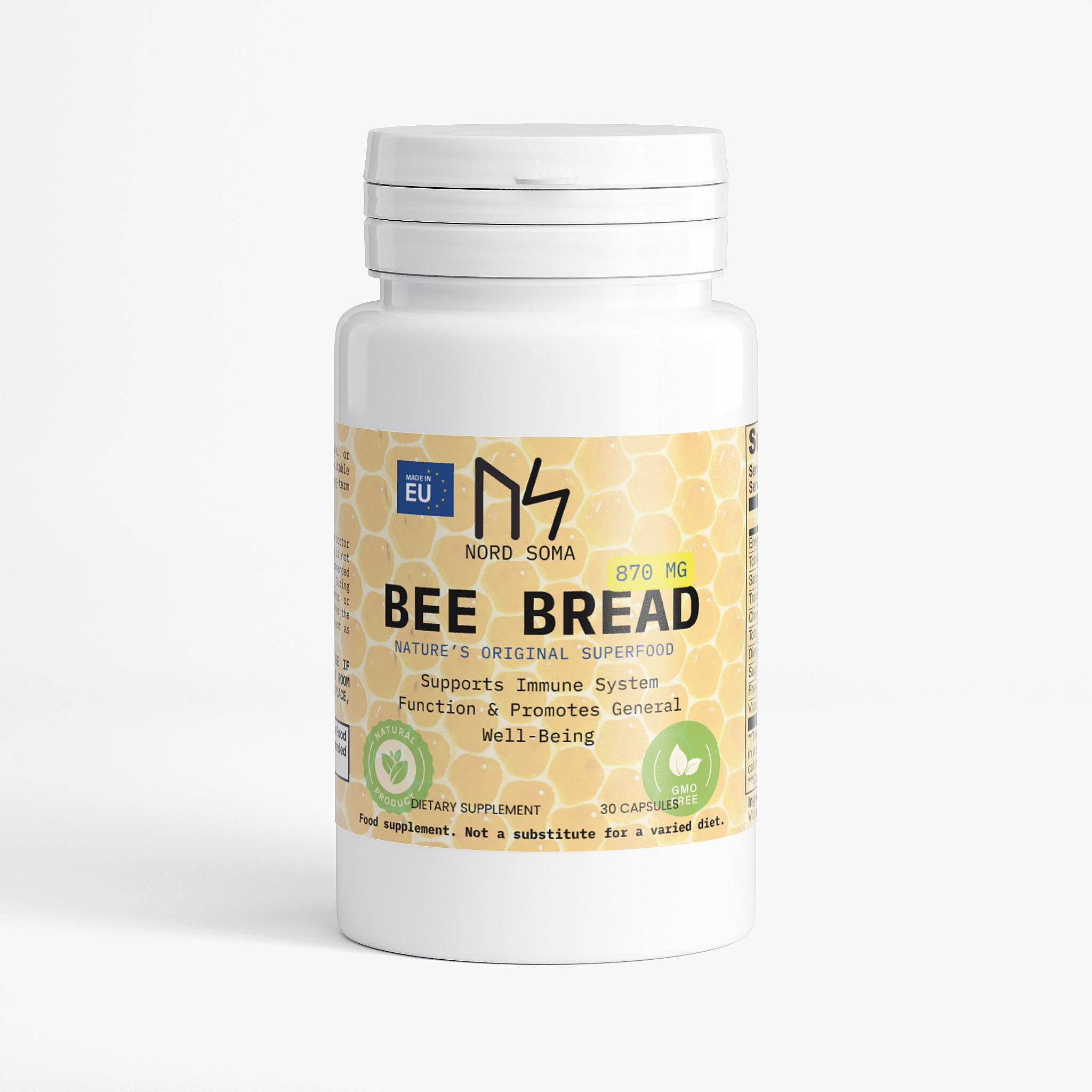Bee Bread 879 mg, Made In EU