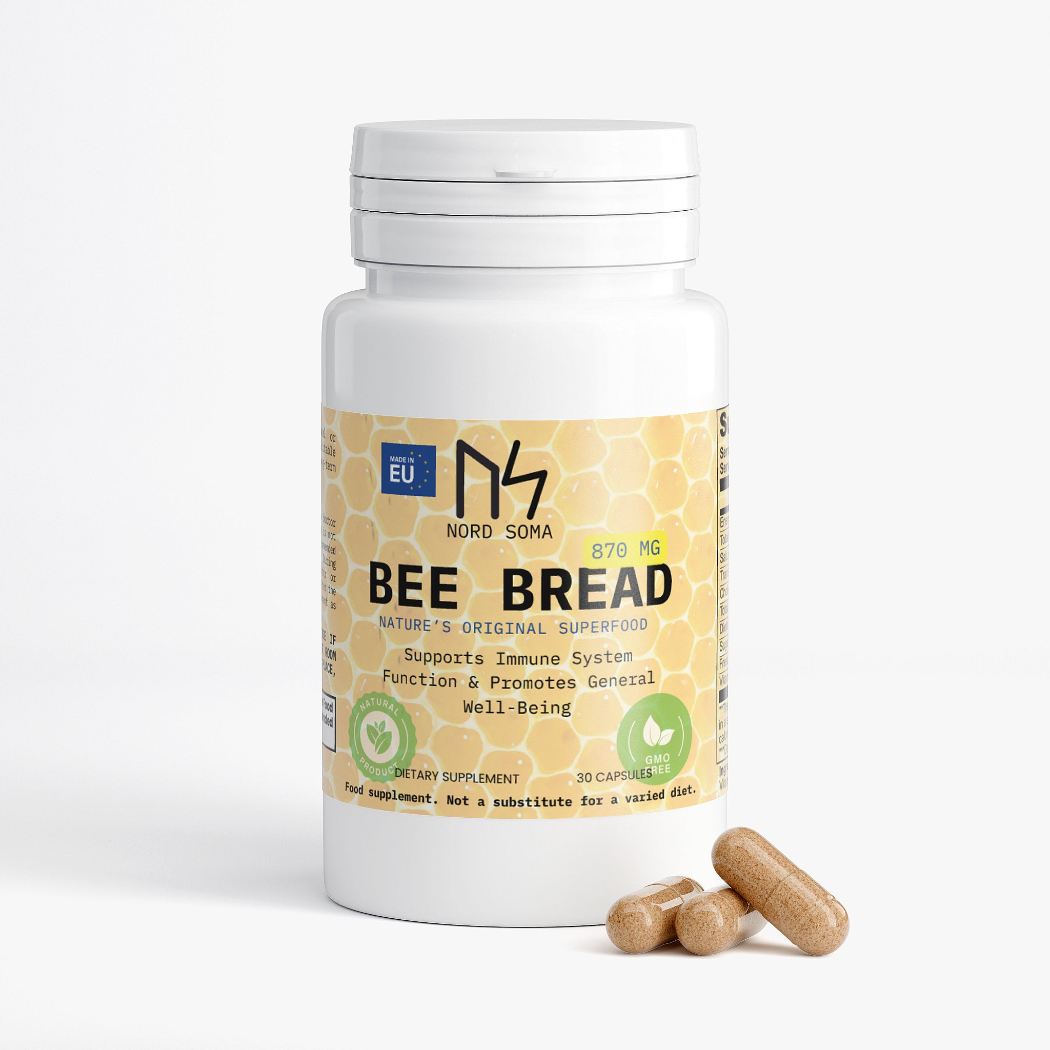 Bee Bread 879 mg, Made In EU