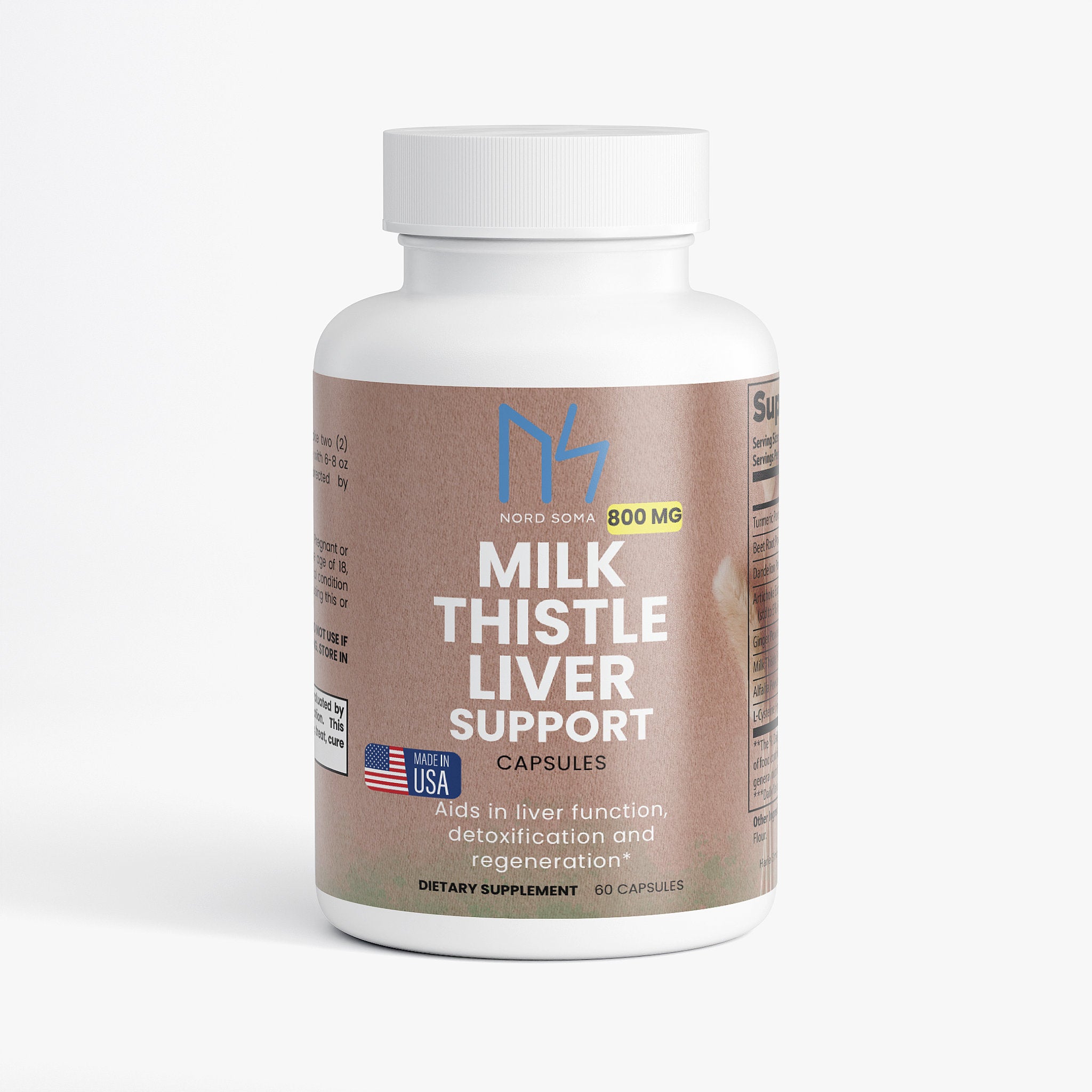 Milk Thistle Liver Support + Turmeric Capsules
