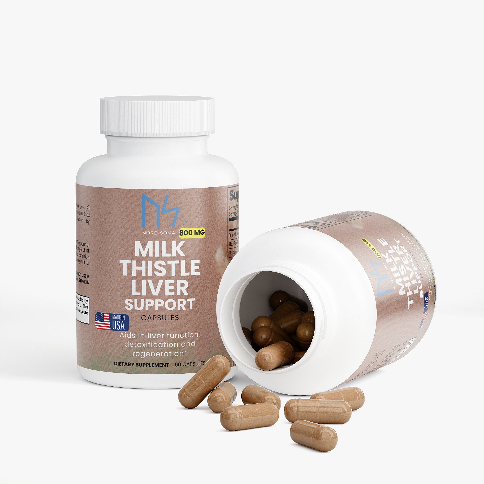 Milk Thistle Liver Support + Turmeric Capsules
