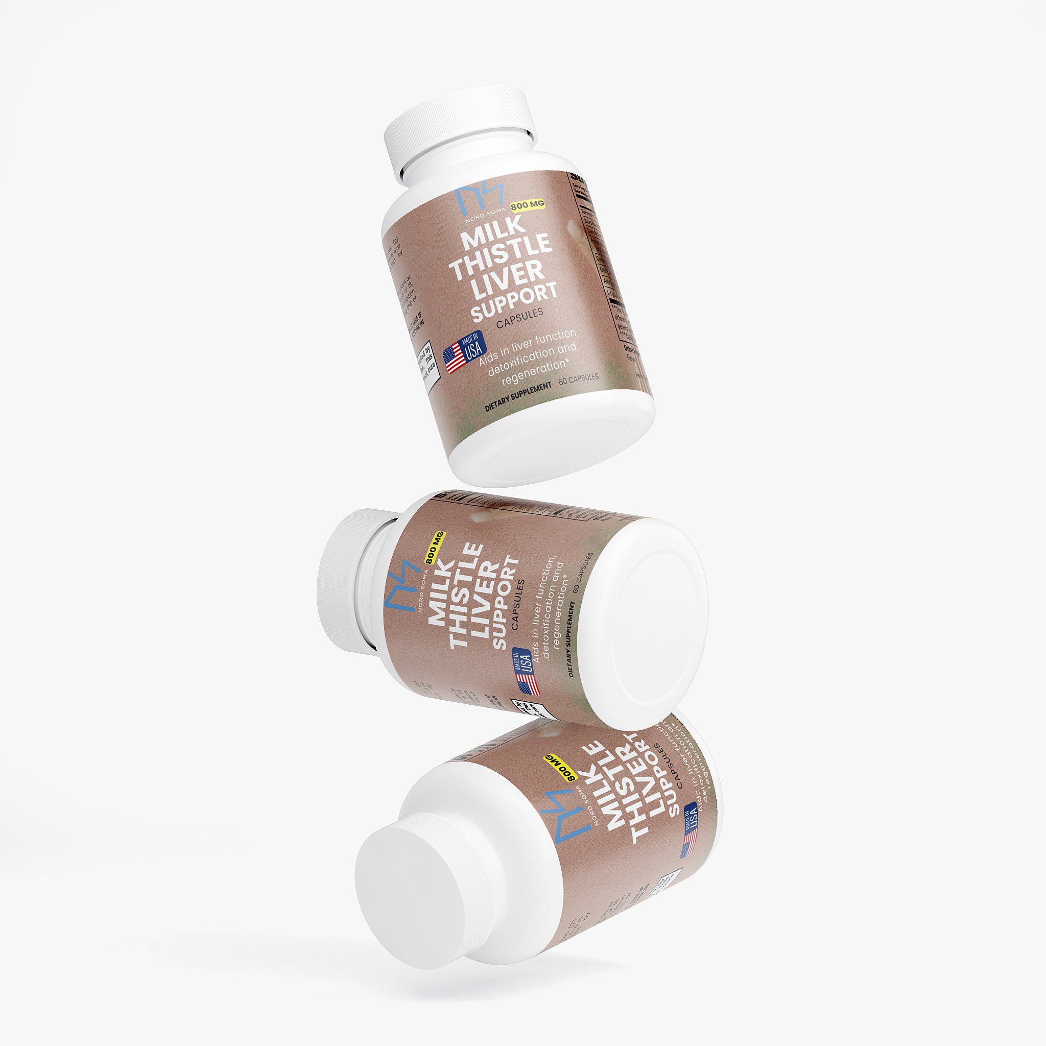 Milk Thistle Liver Support + Turmeric Capsules