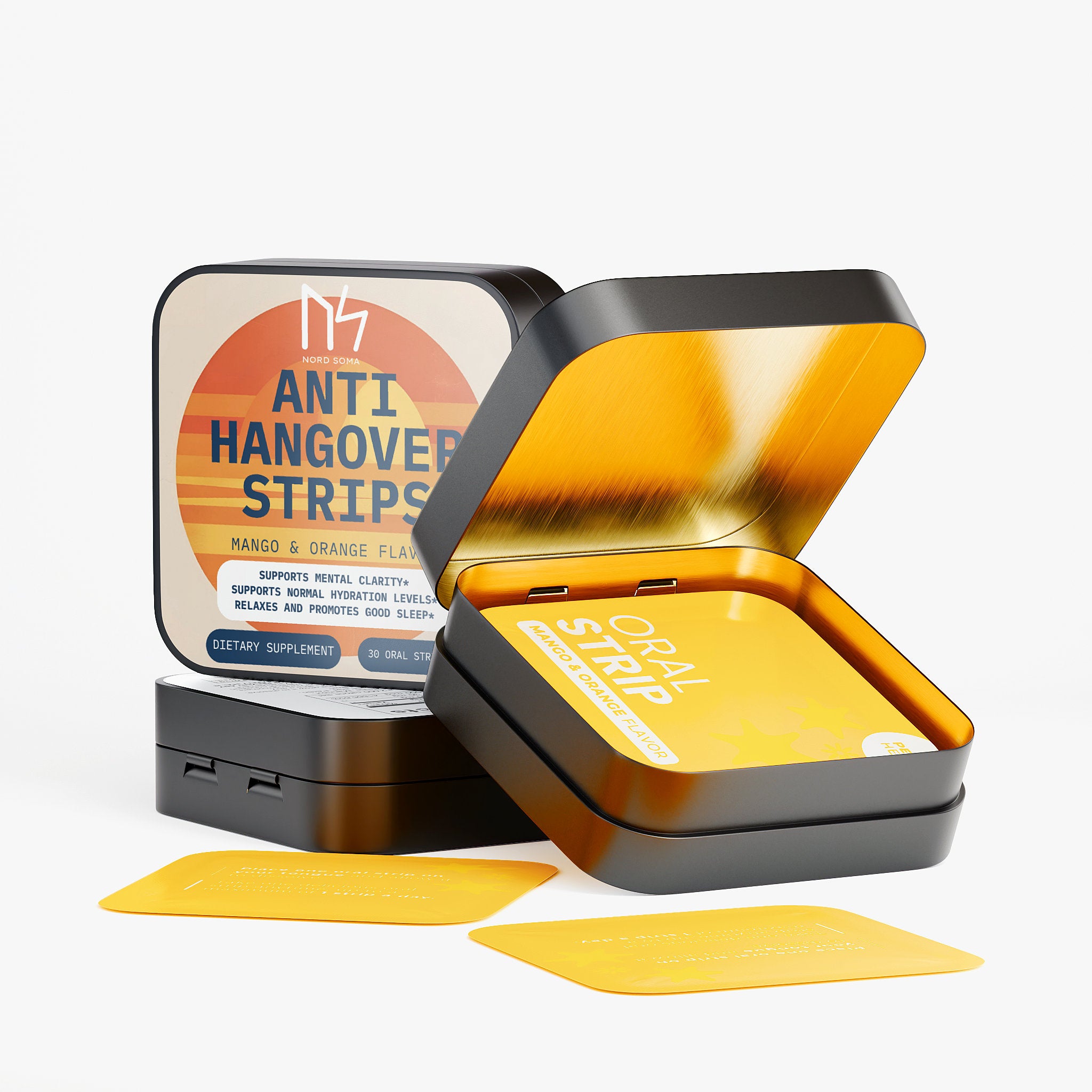 Ayurvedic Anti-Hangover Oral Strips | Natural Hangover Recovery &amp; Liver Support | 30 Strips