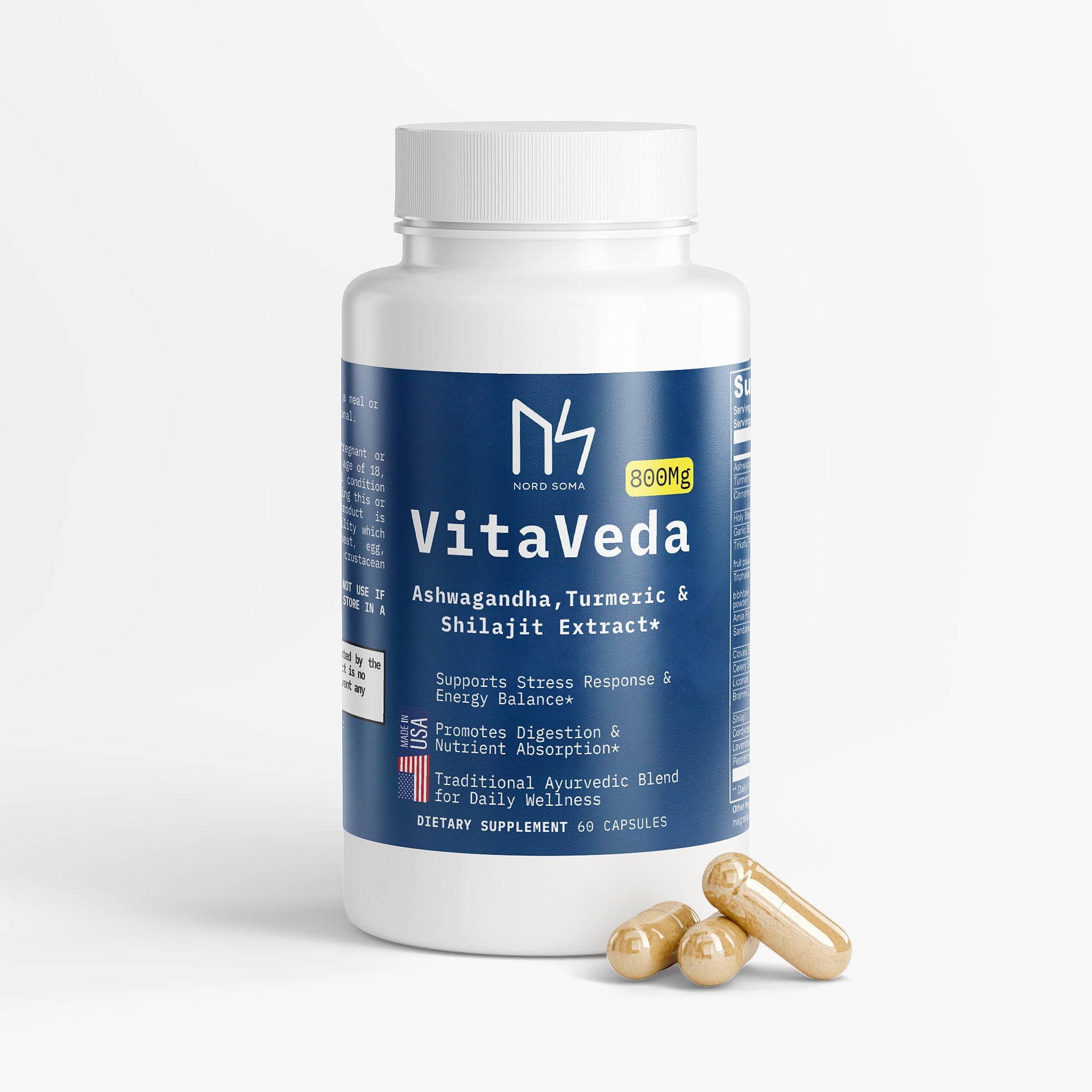 VitaVeda With Ashwagandha,Turmeric & Shilajit