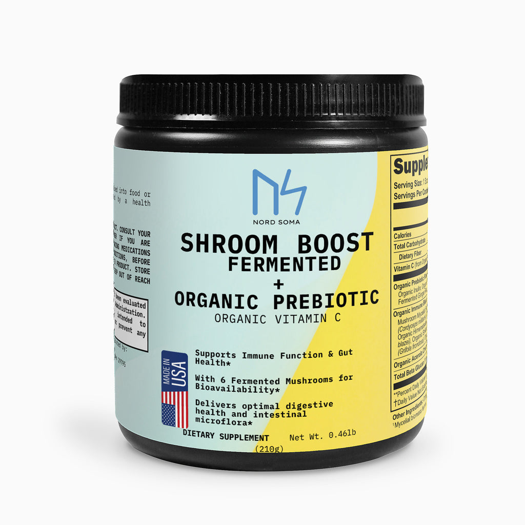 Shroom Boost Fermented + Organic Prebiotic Fiber Blend & Organic Vitamin C
