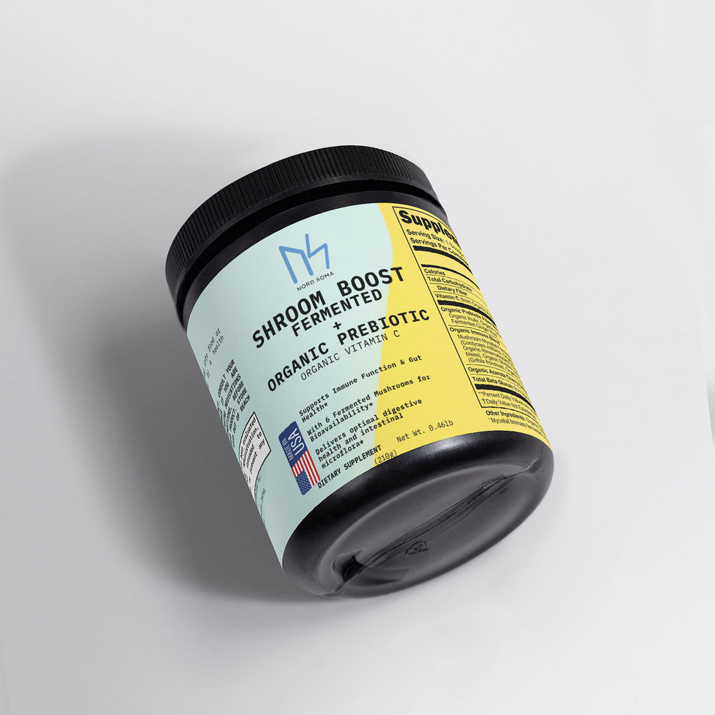 Shroom Boost Fermented + Organic Prebiotic Fiber Blend & Organic Vitamin C