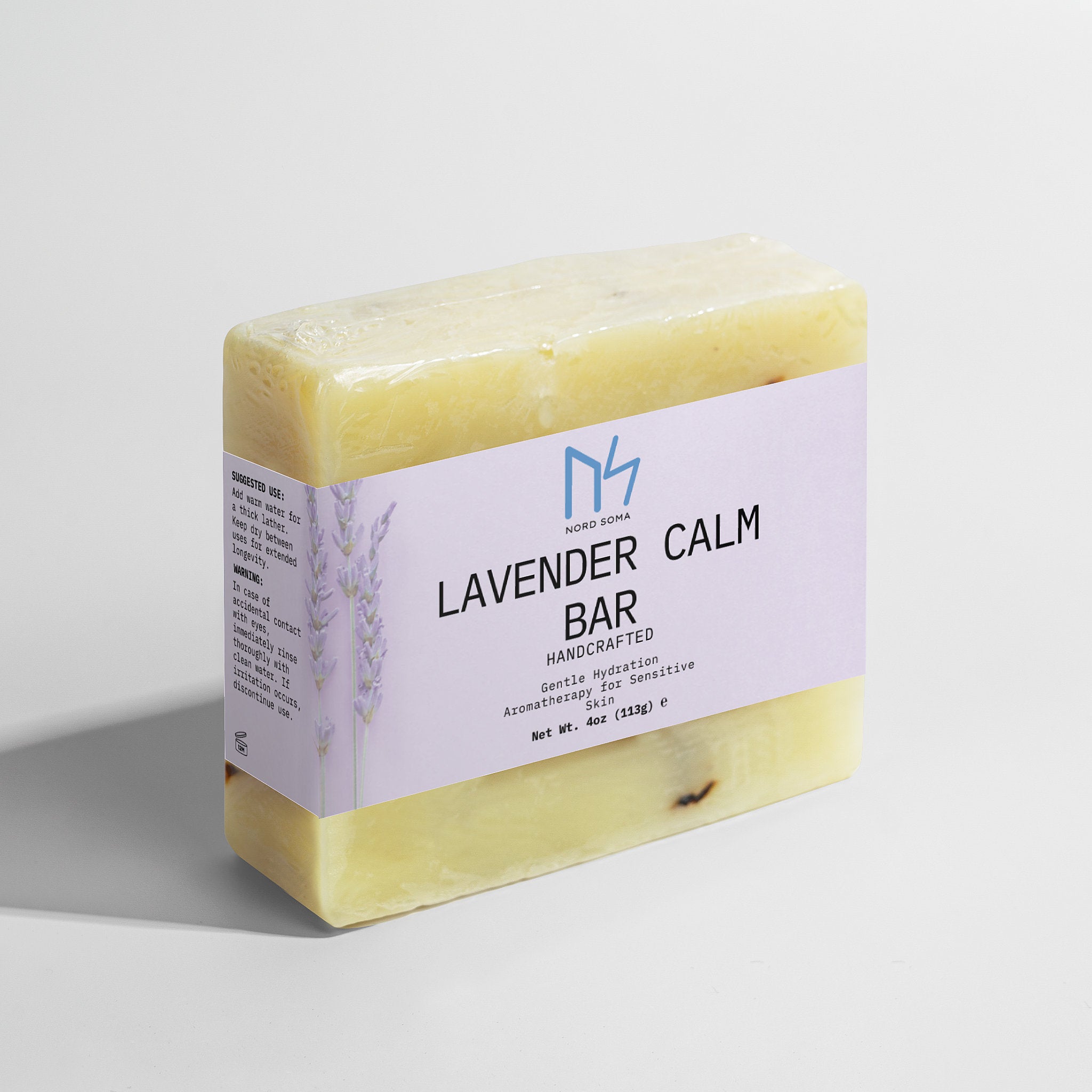 Lavender Calm Bar  Gentle Hydration + Aromatherapy for Sensitive Skin Made in USA