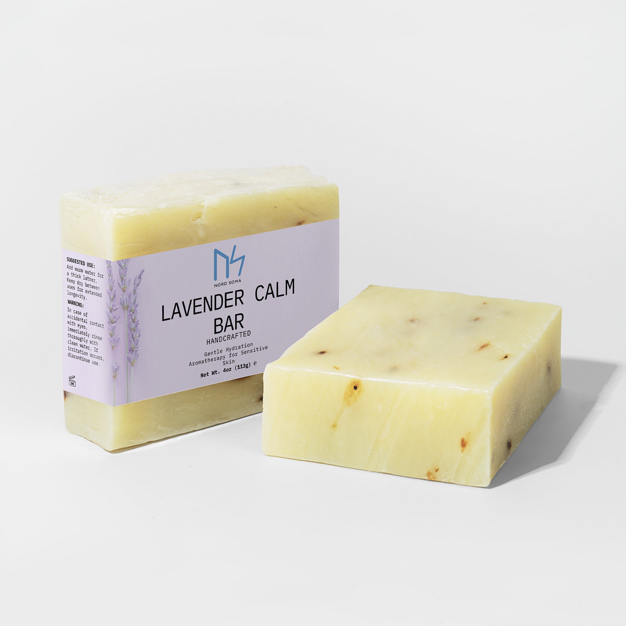 Lavender Calm Bar  Gentle Hydration + Aromatherapy for Sensitive Skin Made in USA