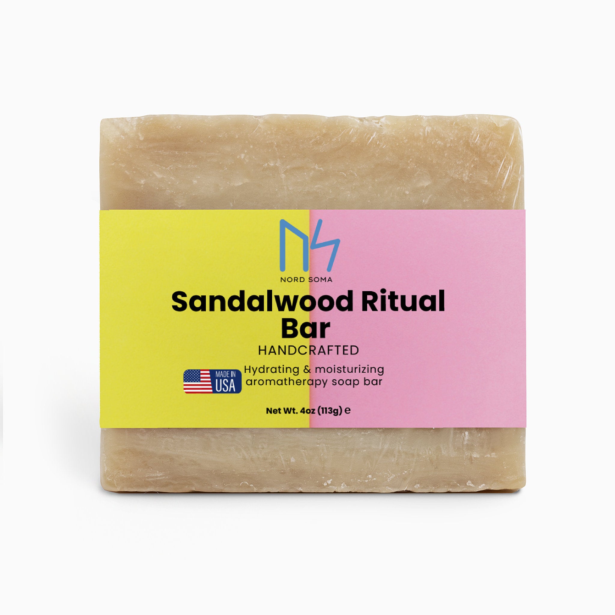 Sandalwood Ritual Bar  Moisturising  Soap with Deep, Woody Aroma – For Sensitive Skin Made In USA