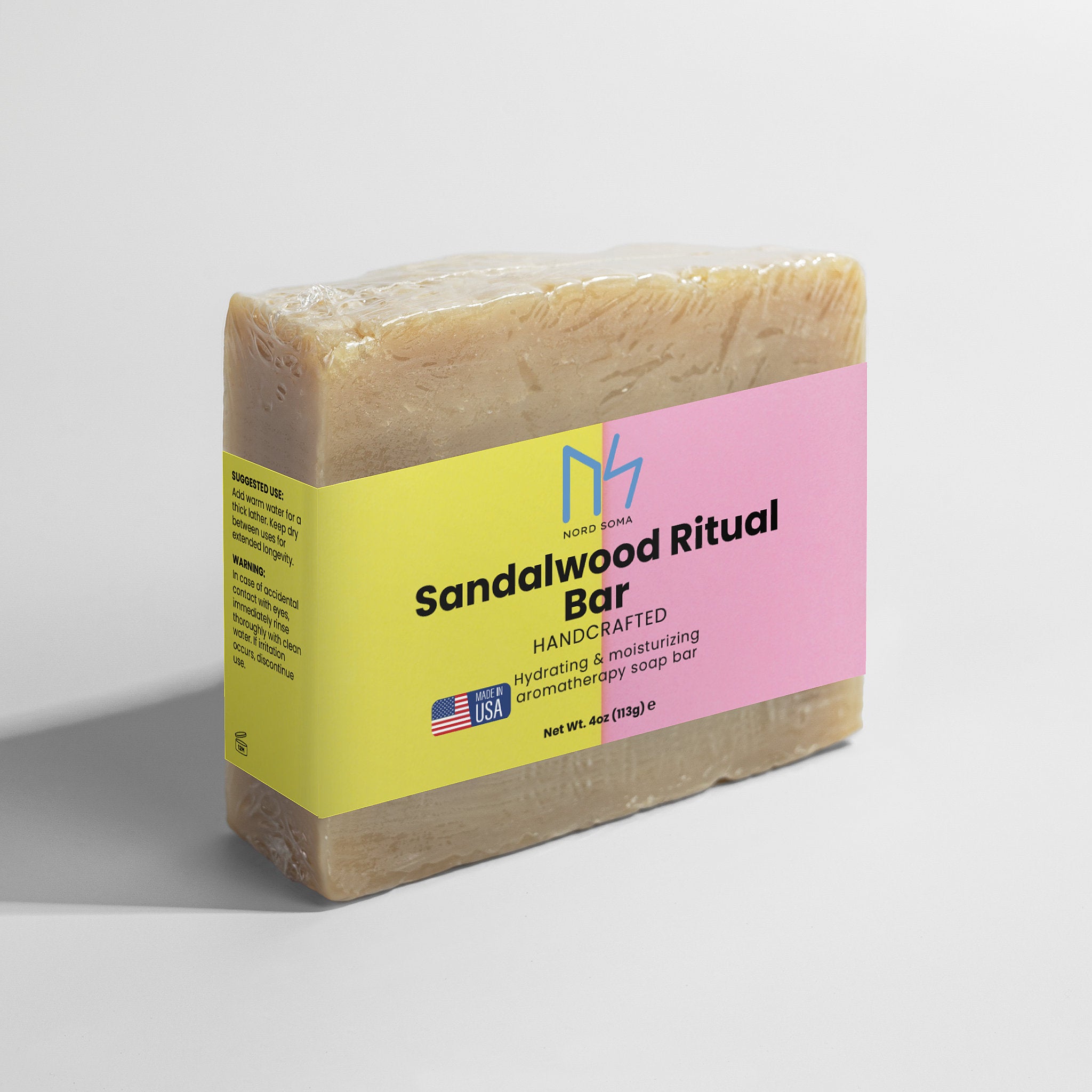 Sandalwood Ritual Bar  Moisturising  Soap with Deep, Woody Aroma – For Sensitive Skin Made In USA