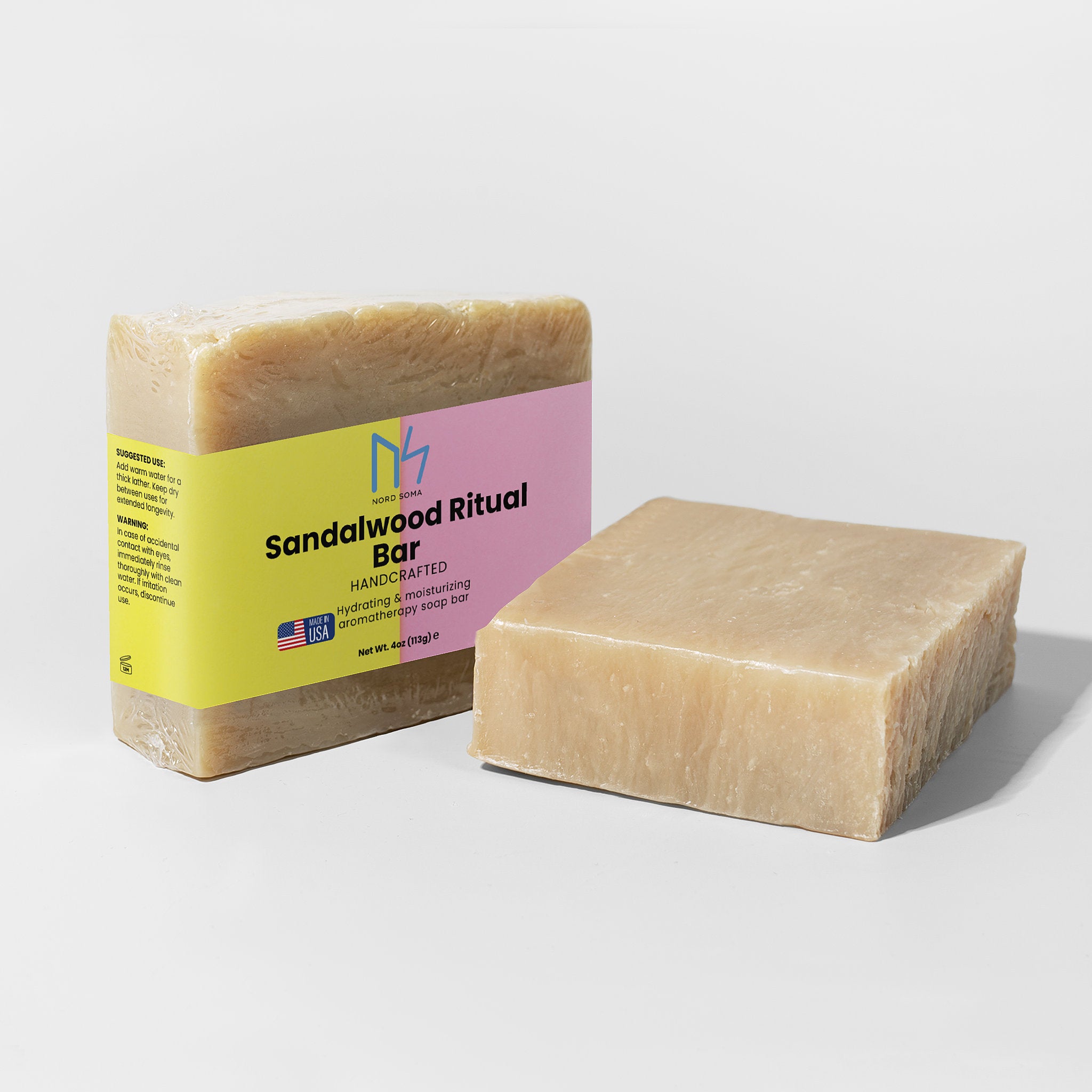 Sandalwood Ritual Bar  Moisturising  Soap with Deep, Woody Aroma – For Sensitive Skin Made In USA
