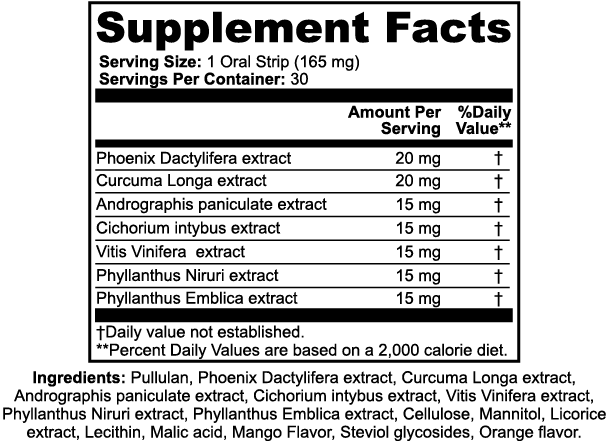 Ayurvedic Anti-Hangover Oral Strips | Natural Hangover Recovery &amp; Liver Support | 30 Strips