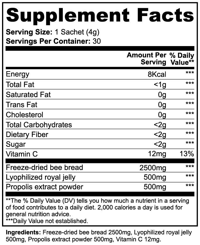 BeeFuel Powder 3500 Mg 30 Sachets
