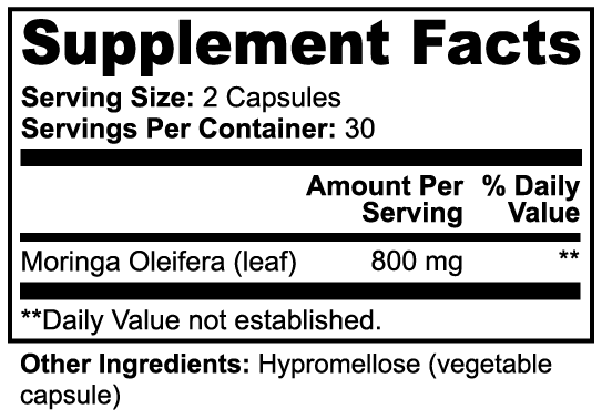 Nordsoma SuperFood Moringa 800Mg